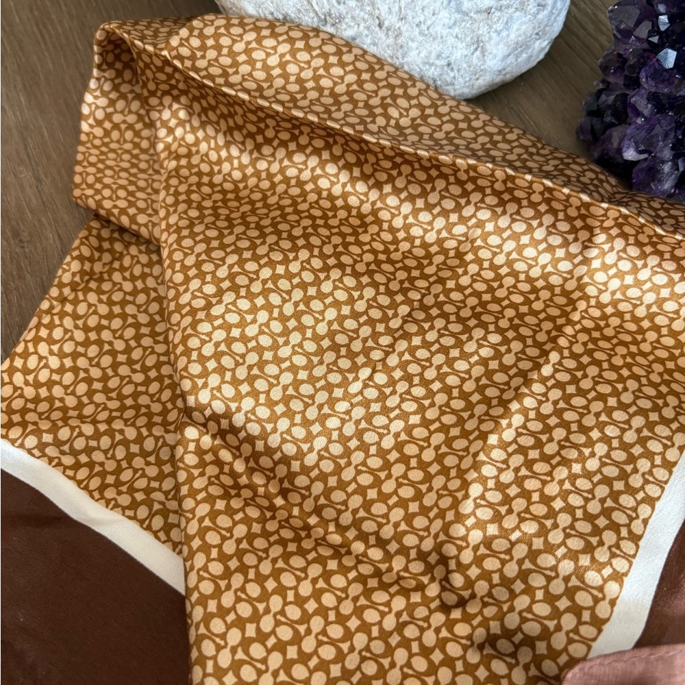 Coach handkerchief/scarf 100% silk - Picture 4 of 5